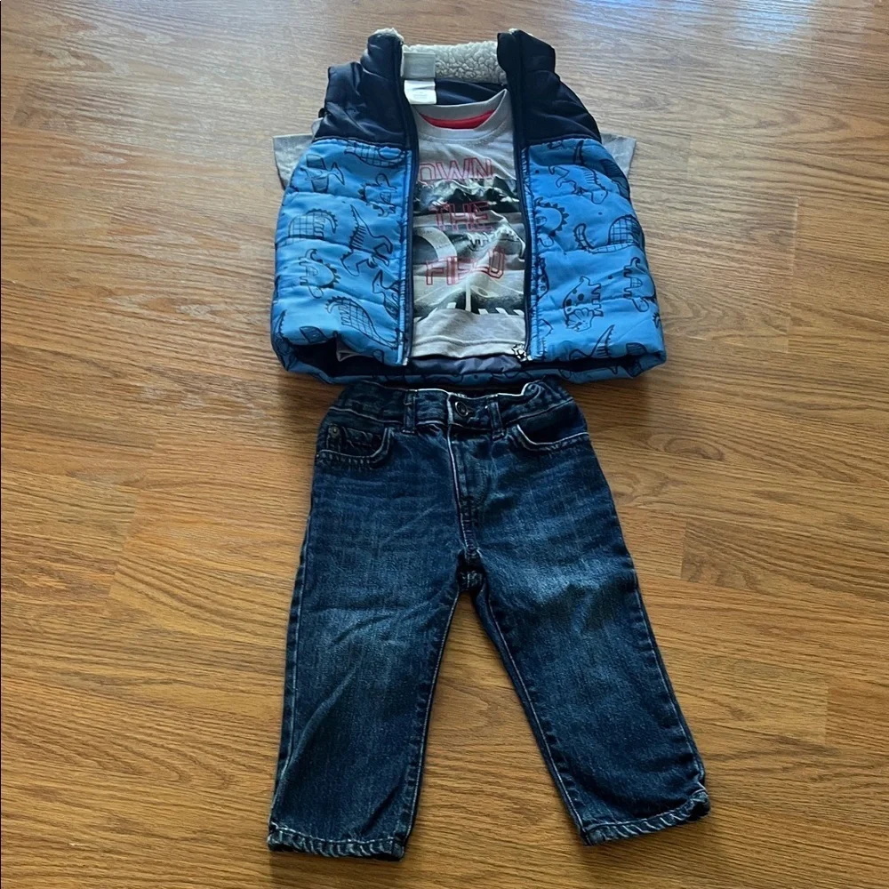 OshKosh B'gosh Blue and Gray Kids Matching Set
